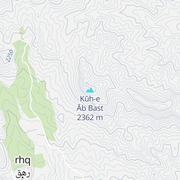 Map of Kūh-e Āb Bast