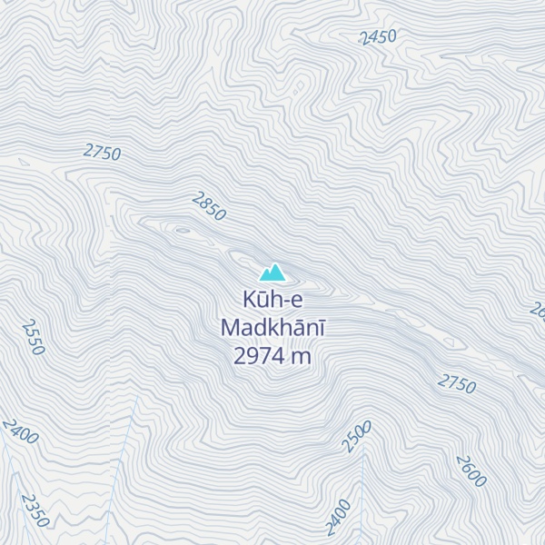 Map of Kūh-e Madkhānī