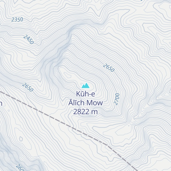 Map of Kūh-e Ālīch Mow