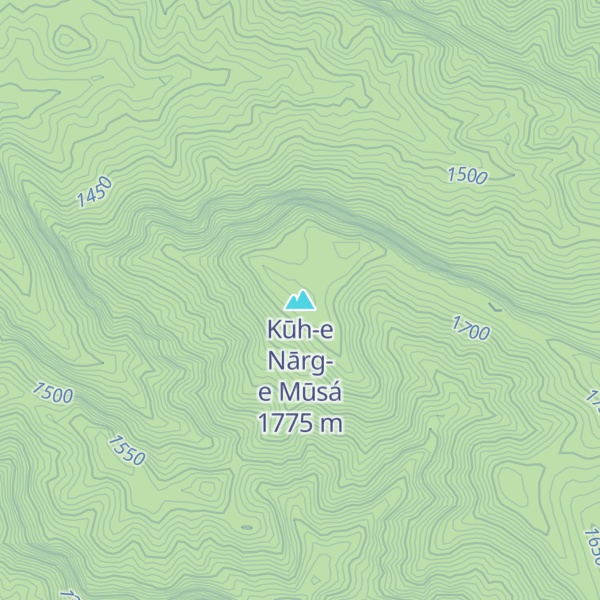 Map of Kūh-e Nārg-e Mūsá