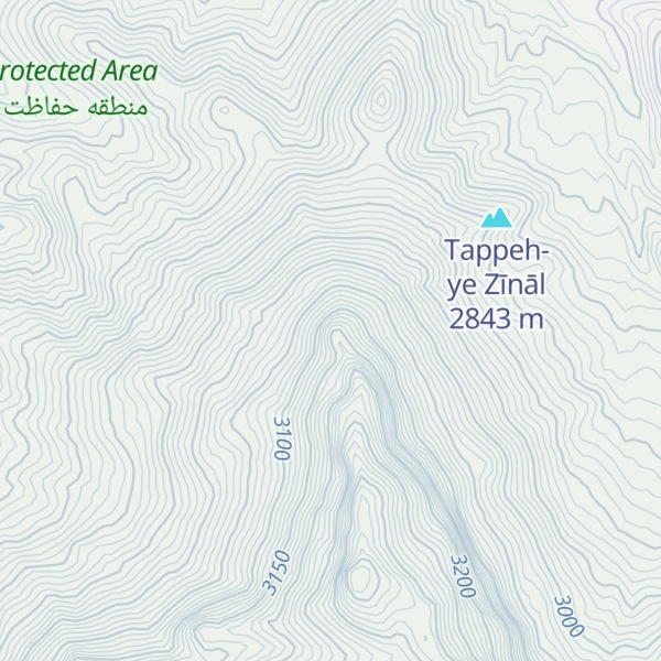 Map of Sabz Kūh