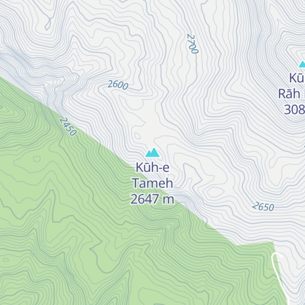 Map of Kūh-e Tameh