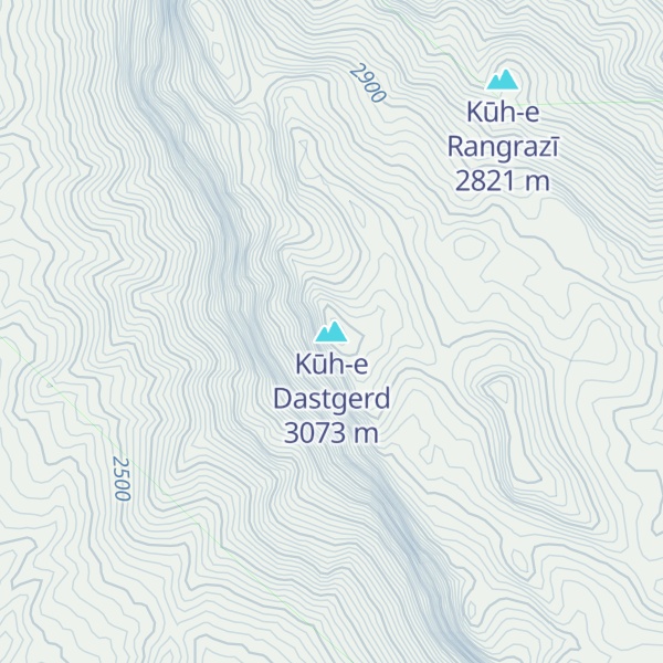 Map of Kūh-e Dastgerd