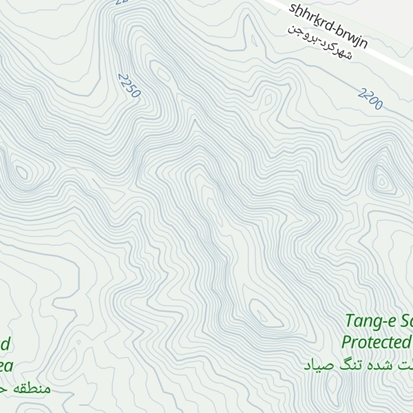 Map of Kūh-e Tang Lāsūn