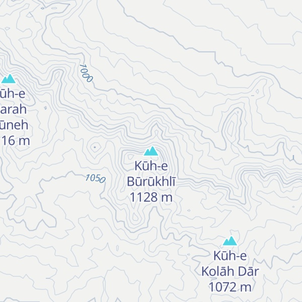Map of Kūh-e Būrūkhlī