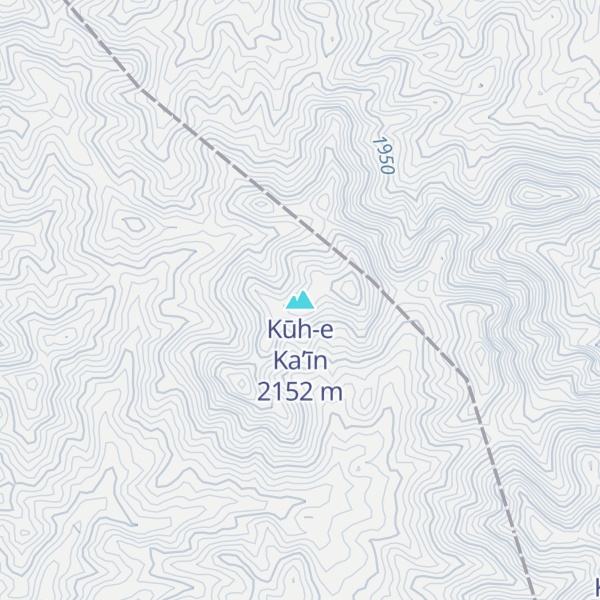 Map of Kūh-e Ka’īn