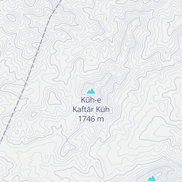 Map of Kūh-e Kaftār Kūh