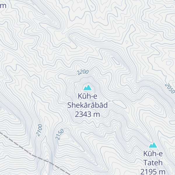 Map of Kūh-e Shekārābād