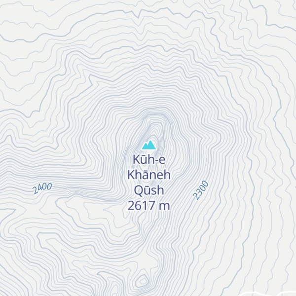 Map of Kūh-e Pīsh Aḩmadī