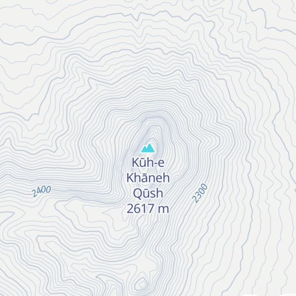 Map of Kūh-e Khāneh Qūsh