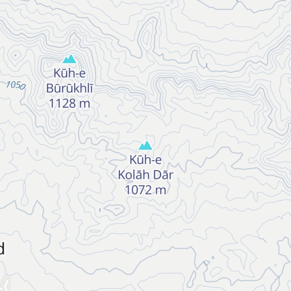 Map of Kūh-e Kolāh Dār