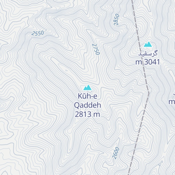 Map of Kūh-e Qaddeh