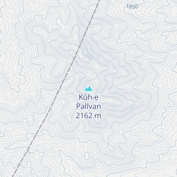 Map of Kūh-e Palīvan