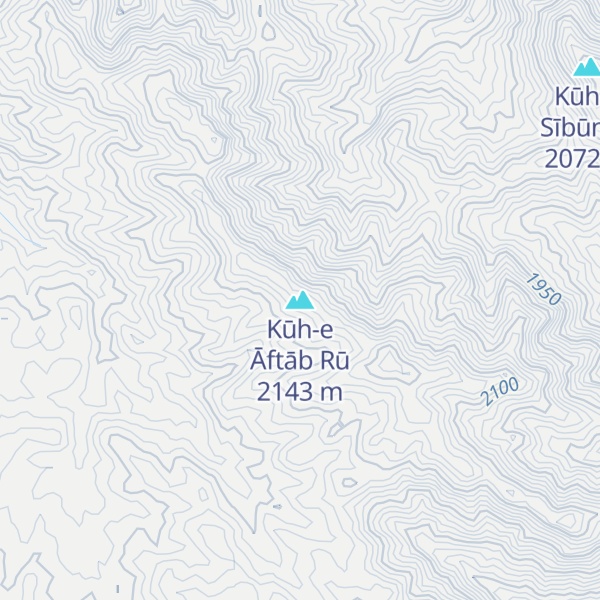 Map of Kūh-e Āftāb Rū