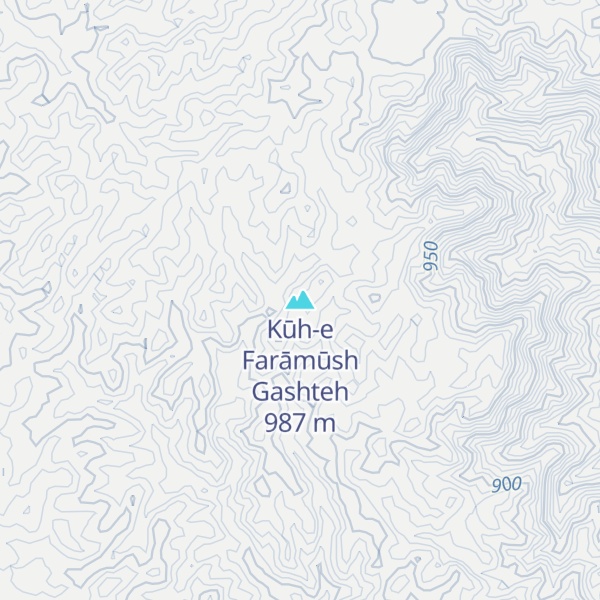 Map of Kūh-e Farāmūsh Gashteh