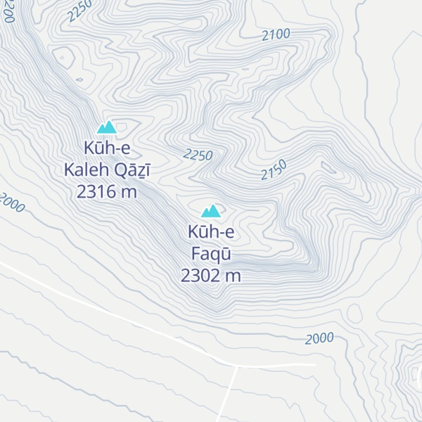 Map of Kūh-e Faqū