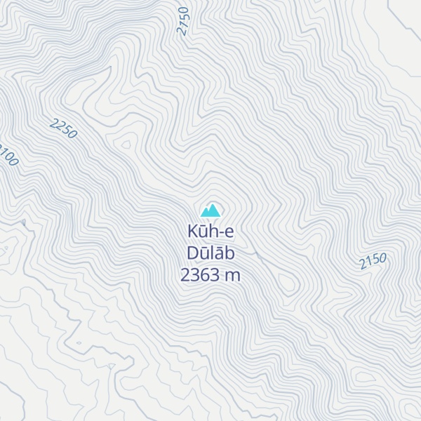 Map of Kūh-e Dūlāb