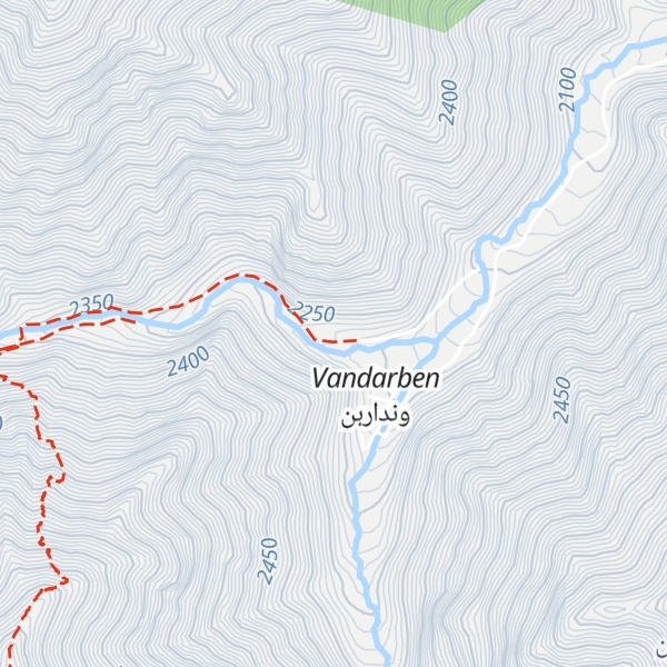 Map of Vandarben Mountain Complex