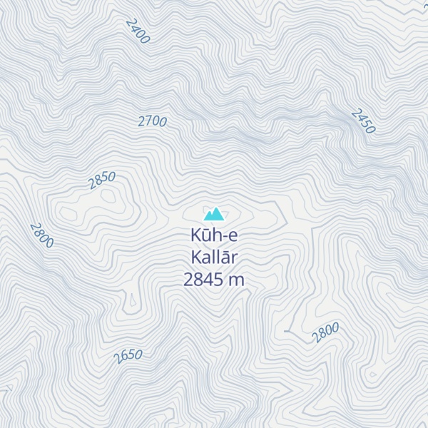 Map of Kūh-e Kallār
