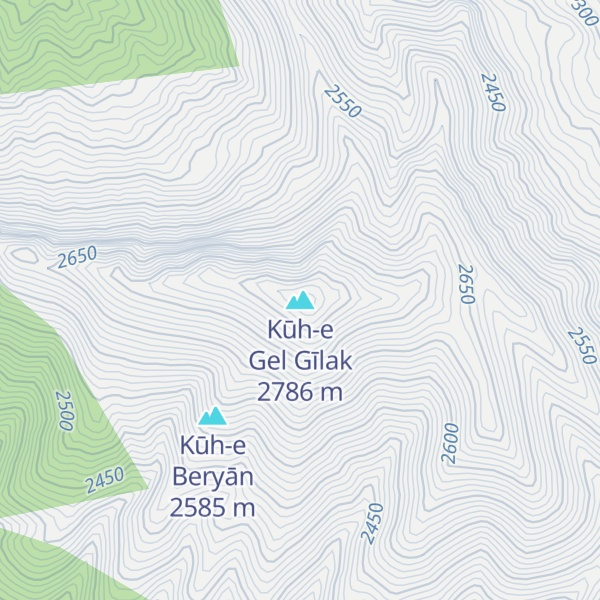 Map of Kūh-e Gel Gīlak