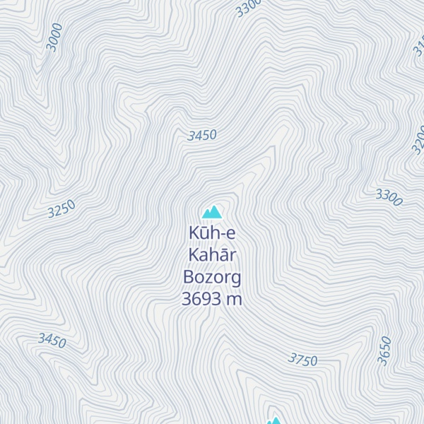 Map of Kūh-e Kahār Bozorg