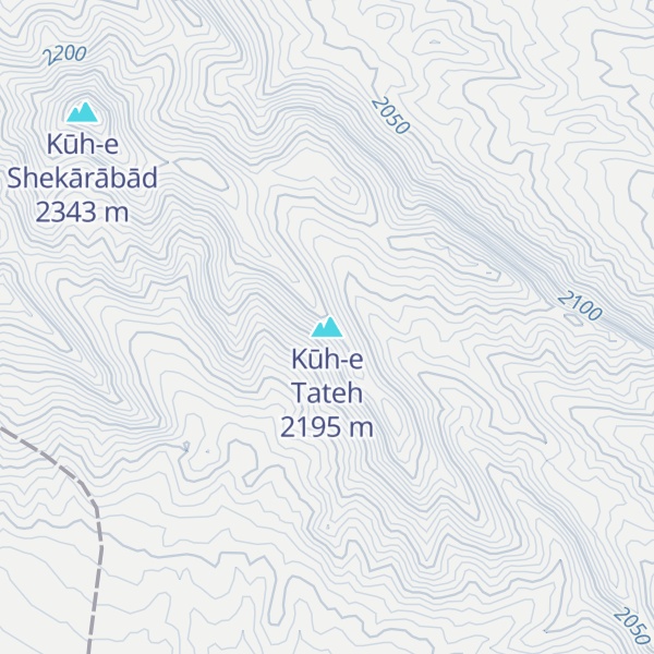 Map of Kūh-e Tateh