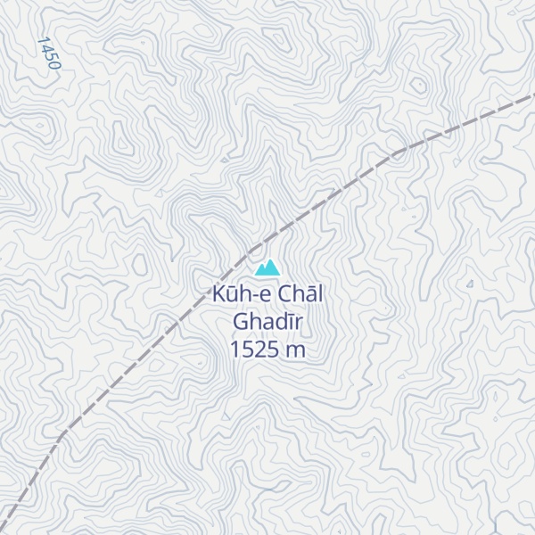 Map of Kūh-e Chāl Ghadīr