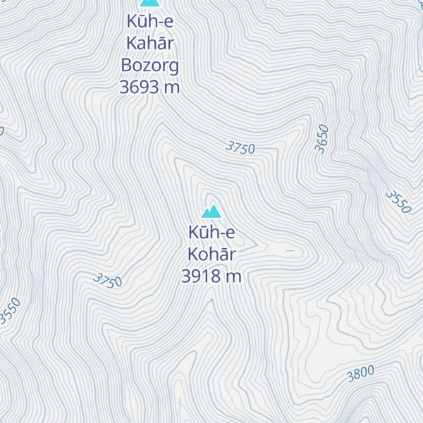 Map of Kūh-e Kohār