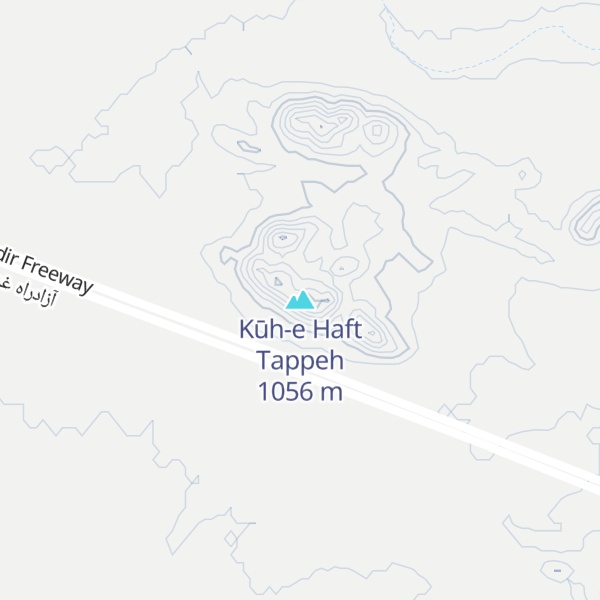 Map of Kūh-e Haft Tappeh