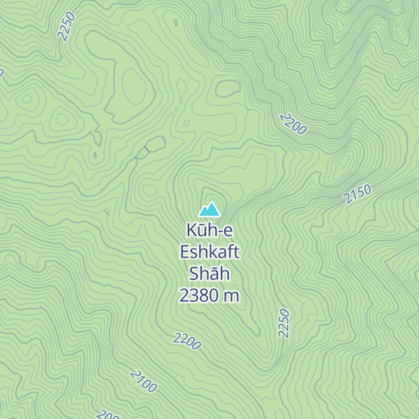 Map of Kūh-e Eshkaft Shāh