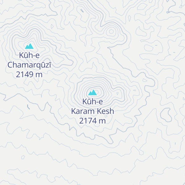 Map of Kūh-e Karam Kesh