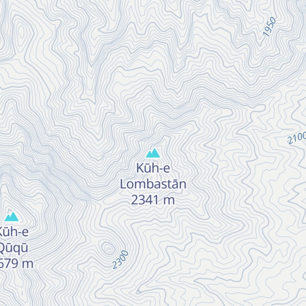 Map of Kūh-e Lombastān
