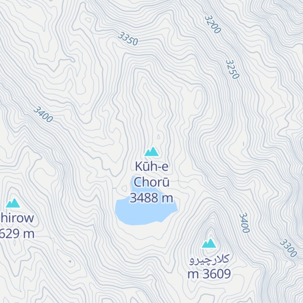 Map of Kūh-e Chorū