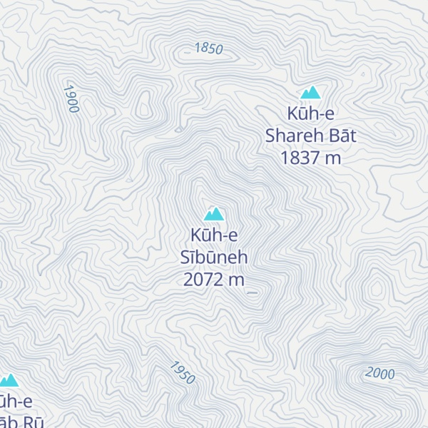 Map of Kūh-e Sībūneh