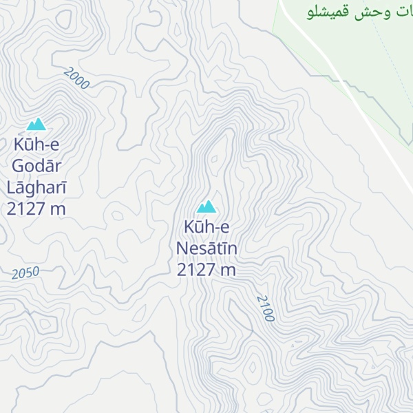Map of Kūh-e Nesātīn