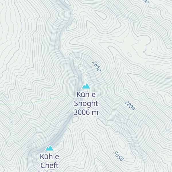 Map of Kūh-e Shoght