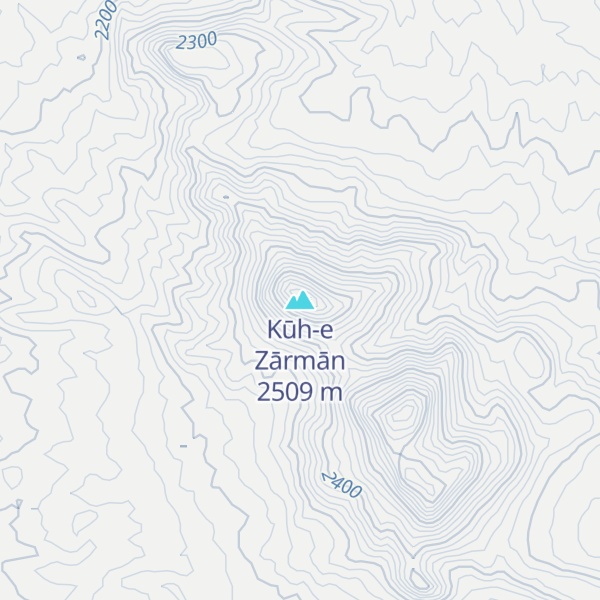 Map of Kūh-e Zārmān