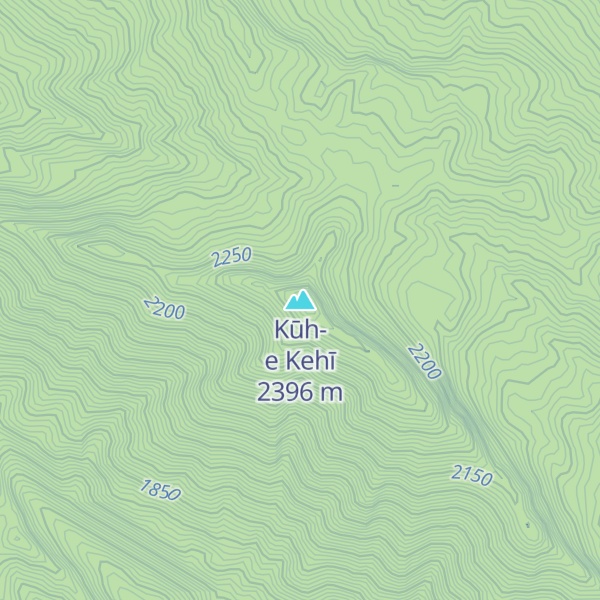 Map of Kūh-e Kehī