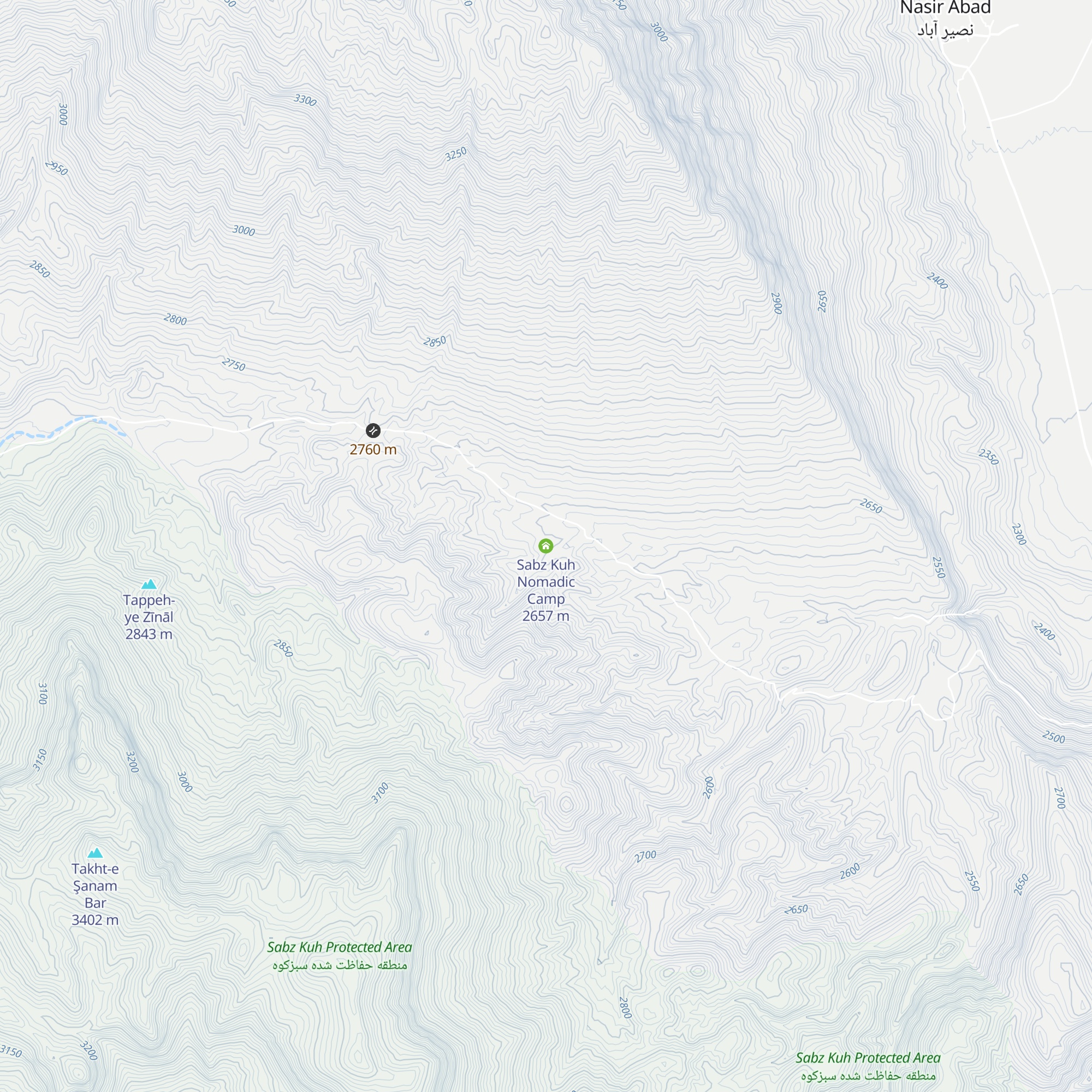 Sabz Kuh Nomadic Camp map