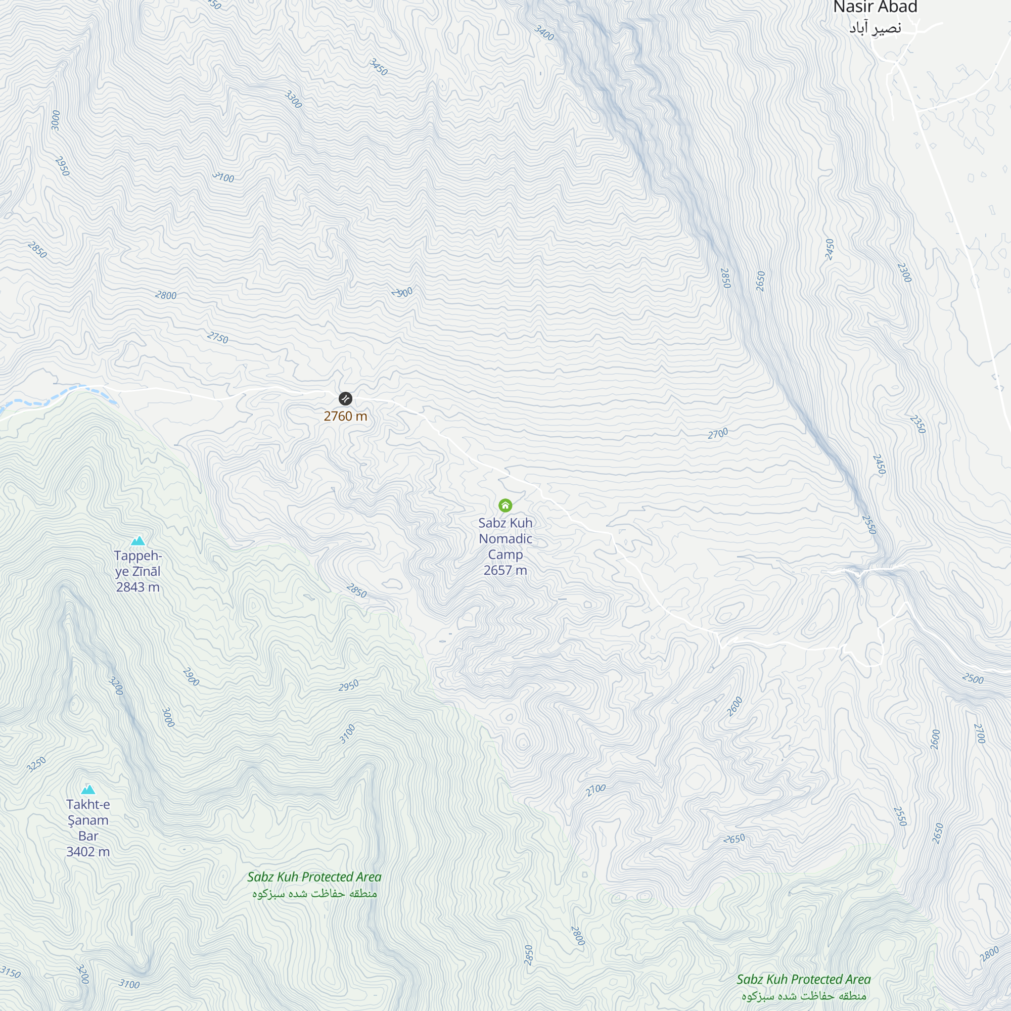Sabz Kuh Nomadic Camp map