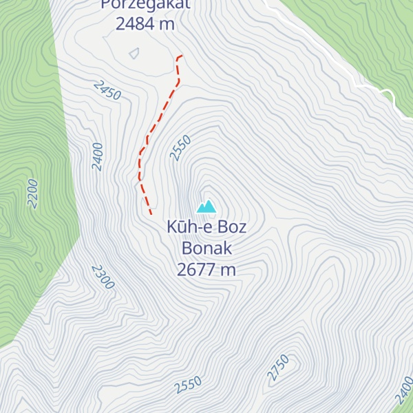 Map of Kūh-e Boz Bonak