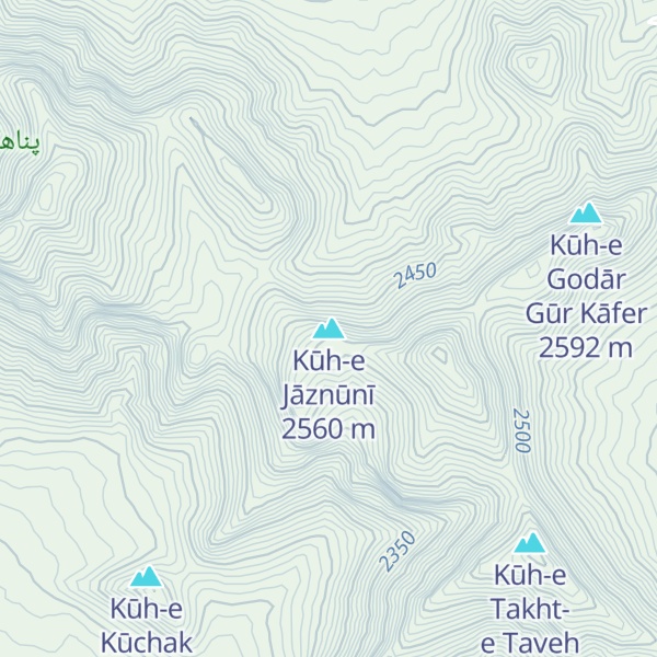 Map of Kūh-e Jāznūnī