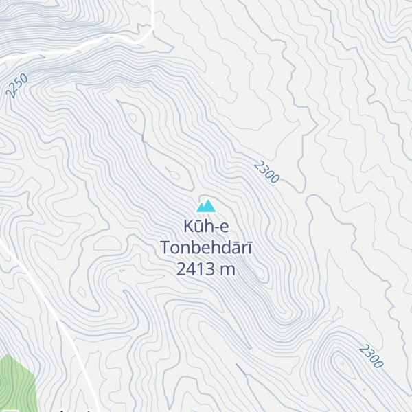 Map of Kūh-e Tonbehdārī