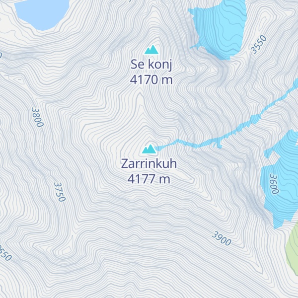 Map of Zarrinkuh