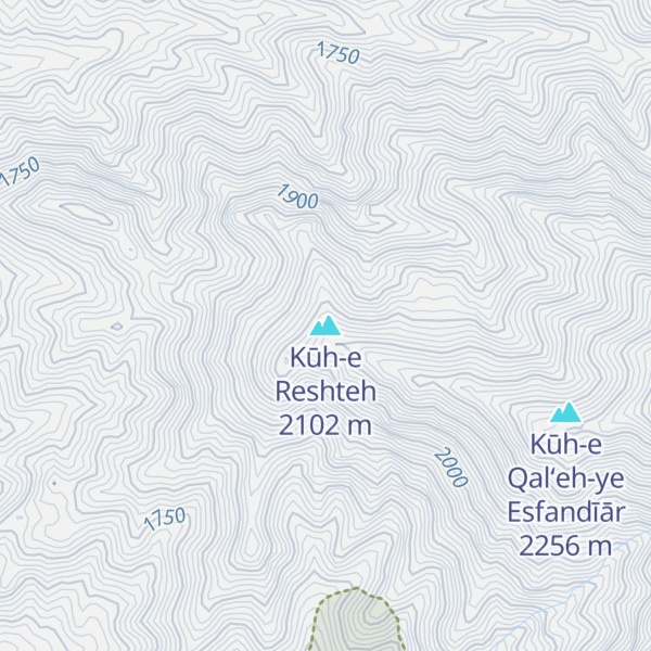 Map of Kūh-e Reshteh