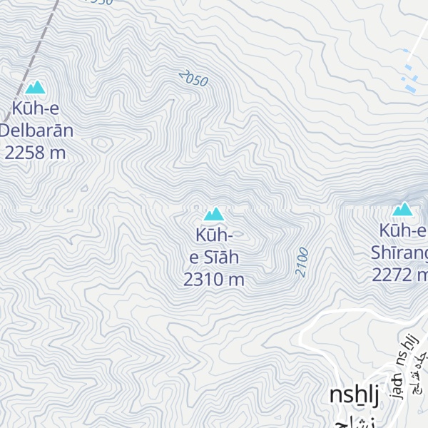 Map of Kūh-e Sīāh