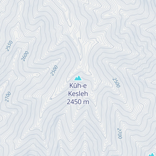 Map of Kūh-e Kesleh
