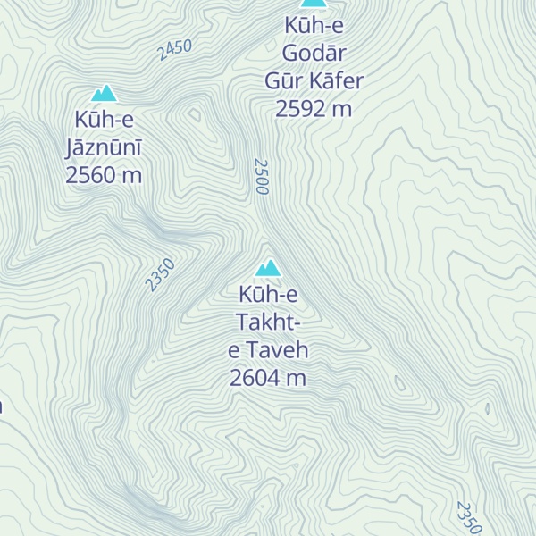 Map of Kūh-e Takht-e Taveh