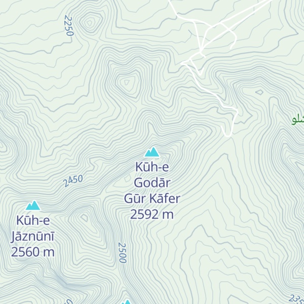 Map of Kūh-e Godār Gūr Kāfer