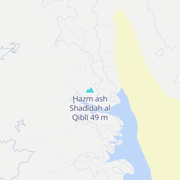 Map of Ḩazm ash Shadīdah al Qiblī